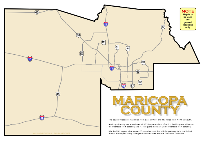 Maricopa Arizona Zip Code Map 6499